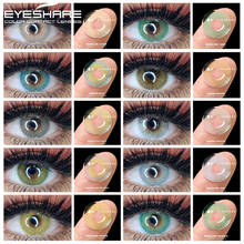 Eyeshare-lentes de contato coloridas, 1 par de lentes de contato coloridas aurora para olhos, alunos, beleza, cosméticos, contatos oculares 2024 - compre barato