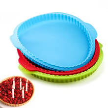 random color 9-11inch Round Silicone Cake Baking Tray High Temperature Baking Tools Bread Mold Easy Release 2024 - buy cheap