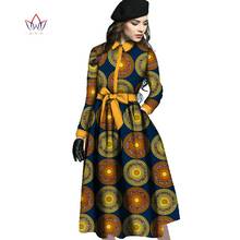 New Arriving African Dresses For Women Dashiki Long Sleeve African Clothes Bazin Riche Office Party Dress for Lady WY11 2024 - buy cheap