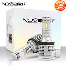 Novsight-mini lâmpadas automotivas de neblina, h11, h8, h9, 50w, 6000 lm, k, acessórios brancos para carros, lâmpadas led para neblina 2024 - compre barato