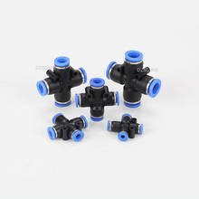 4 Way Cross Shape Equal Pneumatic 8mm 10mm 6mm 4mm 12mm OD Hose Tube Push In 4-Port Air Splitter Gas Connector Quick Fitting 2024 - buy cheap