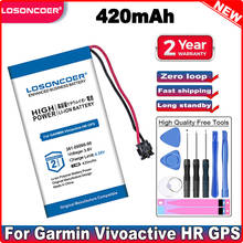 LOSONCOER 420mAh 361-00090-00 Battery For Garmin Vivoactive HR GPS Smart Watch Watch Rechargeable Tools 2024 - buy cheap