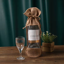 14x30cm Mesh Wine Bags Champagne Bottle Covers Gift Dried Fruit Packing Drawstring Bag Wedding Party Decoration Home Accessories 2024 - buy cheap