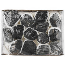 Piedras naturales de turmalina negra para Chakra, piedras de curación, piedras de cristal, Mineral de roca rugosa, espécimen, decoración del hogar, 1 caja 2024 - compra barato