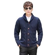 New Fashion Thick Sweater Men Casual Cardigan Coarse Wool Korean Male Sweaters Cashmere Sweater Jacket Man Clothes 2024 - buy cheap