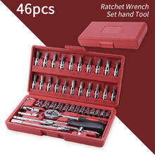 Car Repair Tool 1/46pcs Socket Set Car Repair Tool Ratchet Torque Wrench Combo Tools Kit Auto Repairing Tool Set 2024 - buy cheap