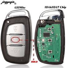 jingyuqin 3 Buttons For Hyundai Mistra ID47 Chip For Elantra ID46 Chip Smart Remote Car Key Fob 433MHz  2024 - buy cheap