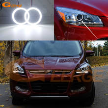 For Ford Escape kuga II 2013 2014 2015 XENON HEADLIGHT Ultra bright SMD LED Angel Eyes halo rings kit Day Light Car styling 2024 - buy cheap