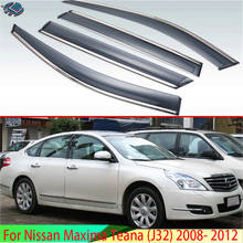 For Nissan Maxima Teana (J32) 2008- 2012 Plastic Exterior Visor Vent Shades Window Sun Rain Guard Deflector 4pcs 2024 - buy cheap