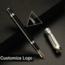 Luxury Ink Nib Fountain Pen Business Writing Signing Calligraphy Pens Office Stationery Supplies Customized Logo Name Gift 2024 - buy cheap