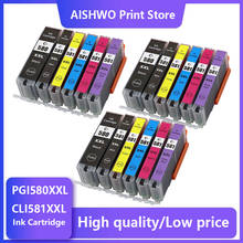 18PK Compatible pgi580 cli581 ink for Canon PGI 580 PGBK CLI 581 BK/C/M/Y/PBK XL for PIXMA TS8150 TS8151 TS8152 TS9150 TS9155 2024 - buy cheap