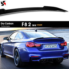 F82 3*3 Dry Carbon Fiber Lowkick Trunk Lid Spoiler for BMW M4 Coupe F82 2015 - 2019 Reart Trunk Spoiler Wings 2024 - buy cheap