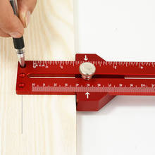 Regla de Línea de carpintería DIY, bloque de posicionamiento, calibrador de línea, aleación de aluminio para herramientas de medición 2024 - compra barato