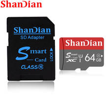 Shandian-cartão de memória sd original 8gb 16gb 32gb 64gb classe 10, smart sd tf card smartsdhc/sdxc para computador pc, tablet e celular smartphone 2024 - compre barato