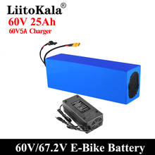 LiitoKala E-bike battery 60V 20ah 25ah 30ah 15ah 12ah li-ion battery pack bike conversion kit bafang BMS High power protection 2024 - buy cheap