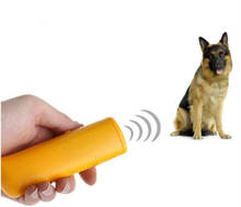 Ультразвуковой Отпугиватель собак 3 в 1, портативный Вибрационный Отпугиватель собак, светильник, дрессировка, сдерживание лая 2024 - купить недорого