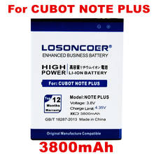 Losoncoer bateria 3800mah para cubot note plus 2024 - compre barato