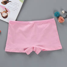 5Pc/Lot Girl Safety Shorts Pants Solid Underwear Soft Elastic Cotton Panties 8-16Years 2024 - buy cheap