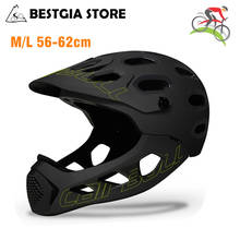 Новый полноразмерный велосипедный шлем для взрослых, внедорожный шлем MTB для горного велосипеда, полнолицевой шлем DH MTV, горный велосипедный шлем, шлем BMX 2024 - купить недорого