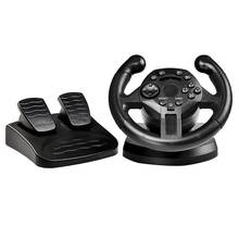 Racing Wheel Pedals Kit for  3 and PC, USB Vibration-Black 2024 - buy cheap