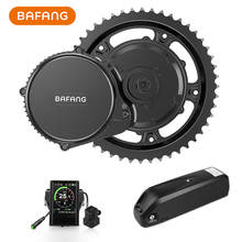 Bafang 48V 500W BBS02B Середина кривошипа мотор электрический велосипед конверсионный комплект 52V 14Ah 48V 12Ah 17.5Ah eBike батарея с Samsung Cell 2024 - купить недорого
