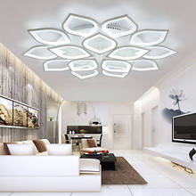 Nordic modern villa living room ceiling lamp bedroom LED lamp study acrylic flower type hotel lighting 2024 - buy cheap