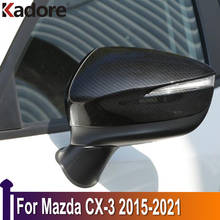 For Mazda CX-3 CX3 2015 2016 2017 2018 2019 2020 2021 Chrome Side Door Rearview Mirror Caps Cover Trim Car Exterior Accessories
