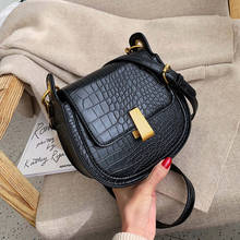 2020 Mini Crossbody Simple Female Travel Handbags Women's handbag Stone Pattern Pu Leather Saddle Bags For Women  Shoulder Bags 2024 - buy cheap
