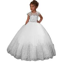 Flower Girl Dresses For Weddings  Luxury Kids Evening Pageant Ball Gowns First Communion Dresses For Girls Vestidos Daminha 2024 - buy cheap