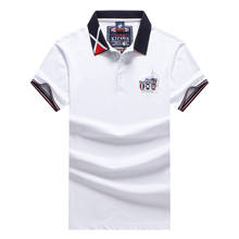 Tace & Shark-Polo de marca para hombre, camisa 95% de algodón con bordado de tiburón, de manga corta, informal, de negocios 2024 - compra barato