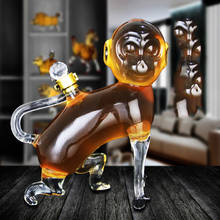 Animal monkey shaped design home lead-free whiskey decanter novelty wine bottle wine decanter for Liquor Scotch Bourbon DDC-212 2024 - buy cheap
