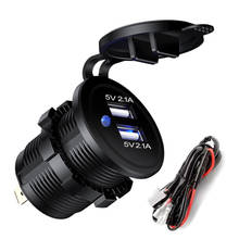 3.1A 4.2A Dual USB Car Charger Socket Waterproof 12V-24V Car Cigarette Lighter Power Outlet for Car Motorcycle Marine Boat 2024 - buy cheap