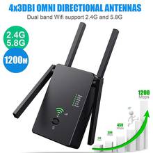 5Ghz WiFi Repeater Wireless Wifi Extender 1200Mbps Wi-Fi Amplifier 802.11N Long Range Wi fi Signal Booster 2.4G Wifi Repeater 2024 - buy cheap