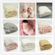 Dvotinst Newborn Baby Photography Props Fotografia Soft Plush Baby Background Backdrop Blanket Basket Filler Studio Photo Props 2024 - buy cheap