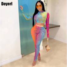 Sexy Bodycon 2 Piece Set Women Club Outfits Party Trendy Festival Clothing Elegant Two Piece Set Top and Pants Matching Sets 2024 - buy cheap