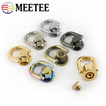 10Pcs Meetee D Ring Bag Handles Chain Hook Side Clip Screw Nail Rivet Handbag Strap Connector Clasp Hanger Buckles DIY Craft 2024 - buy cheap