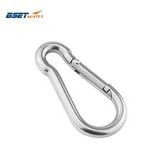 M6*60mm Multifunctional 304 Stainless Steel Spring Snap Carabiner Quick Link Ring Hook snap shackle Chain Fastener Hook 2024 - buy cheap