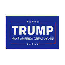60X90/90X150CM MAKE AMERICA GREAT AGAIN Blue Background Trump MAGA Flag For Decoration 2024 - buy cheap