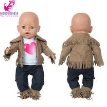 40cm Baby Doll Clothes Tessal Coat For 18Inch Girl Doll Cowboy Jackets Toys Dolls Clothes 2024 - buy cheap