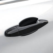Автомобильный Стайлинг, текстура из углеродного волокна, наружная ручка двери, защитная накладка для BMW X1 F48 X5 X6 F15 F16 2016 2017 2024 - купить недорого