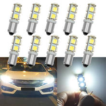 10X White Car Trunk Lamp T11 Ba9s T4w 9SMD 5050 LED Auto Festoon Dome Door Bulb Tail License Plate Light Side Marker Trunk Lamp 2024 - buy cheap