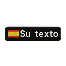 Испанский флаг Испании 10X2.5cm вышивка пользовательское имя заплатка с текстом полосы значок с помощью утюга или застежка-липучка патчи для рюкзака 2024 - купить недорого
