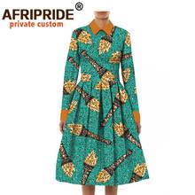 2022 African Dresses for Women Dress Long Sleeve A-Line Dress Formal Floral Outfits Dashiki Print Ankara Clothes A7225100 2024 - buy cheap