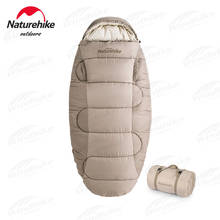 Naturehike-saco de dormir de algodón para acampar al aire libre, colcha lavable con sombrero, estilo de alcance 9 ℃ ~-4 ℃, PS200 2024 - compra barato
