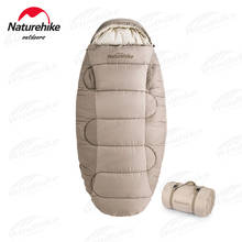 Naturehike PS200 Cotton Sleeping Bag Reach Out Style Sleeping Bag 9℃~-4℃ Outdoor Camping Washable Autumn Winter Quilt With Hat 2024 - buy cheap