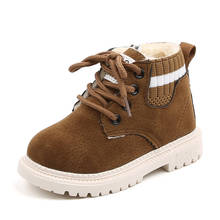 Meninos quentes mais algodão martin botas meninas retro botas de neve crianças da criança sapatos outono inverno moda crianças pequenas sapatos de algodão 2024 - compre barato