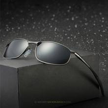 Мужские поляризованные солнцезащитные очки HD, модные мужские солнцезащитные очки для вождения с оправой из сплава, мужские брендовые дизайнерские очки UV400, 2020 2024 - купить недорого