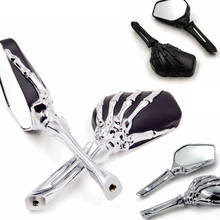 Aftermarket Free Shipping Motorcycle Parts Claw Skull Skeleton Hand Mirror for Kawasaki Ninja VN 750 800 900 1500 1600 2024 - buy cheap