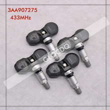 Sensor de pressão dos pneus para volkswagen tiguan passat cc 2007 mhz tpms, sistema de monitoramento de pressão dos pneus 3aa907275 3aa907275b 2024 - compre barato