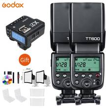 2x Godox TT600 2.4G Wireless Camera Flashes Speedlites With X1T Transmitter Trigger For Canon Nikon Fujifilm Pentax Olympus 2024 - buy cheap